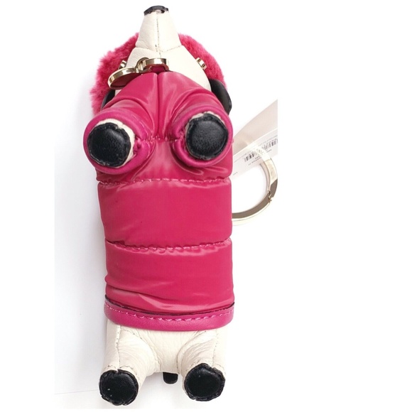 NEW Kate Spade Dachshund Claude Key Chain Festive Pink - Picture 8 of 15